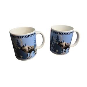 Disney Frozen Olaf & Sven "Always up for Adventure" Set of 2 Coffee Tea Mug Cups